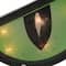 20" Lighted Green Eyes Halloween Window Silhouette Decoration